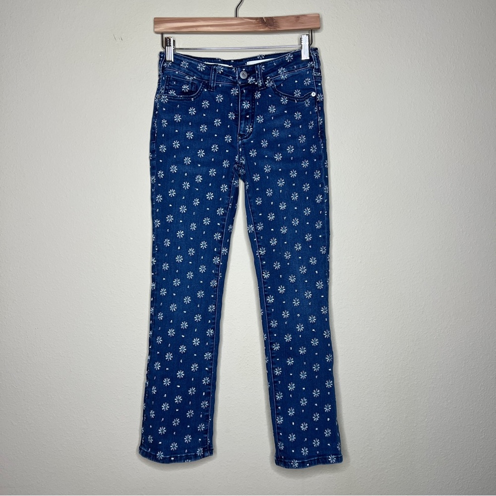 ANTHROPOLOGIE / PILCRO Daisy Embroidered Denim Crop Jeans - Sz 25 - Picture 4 of 14